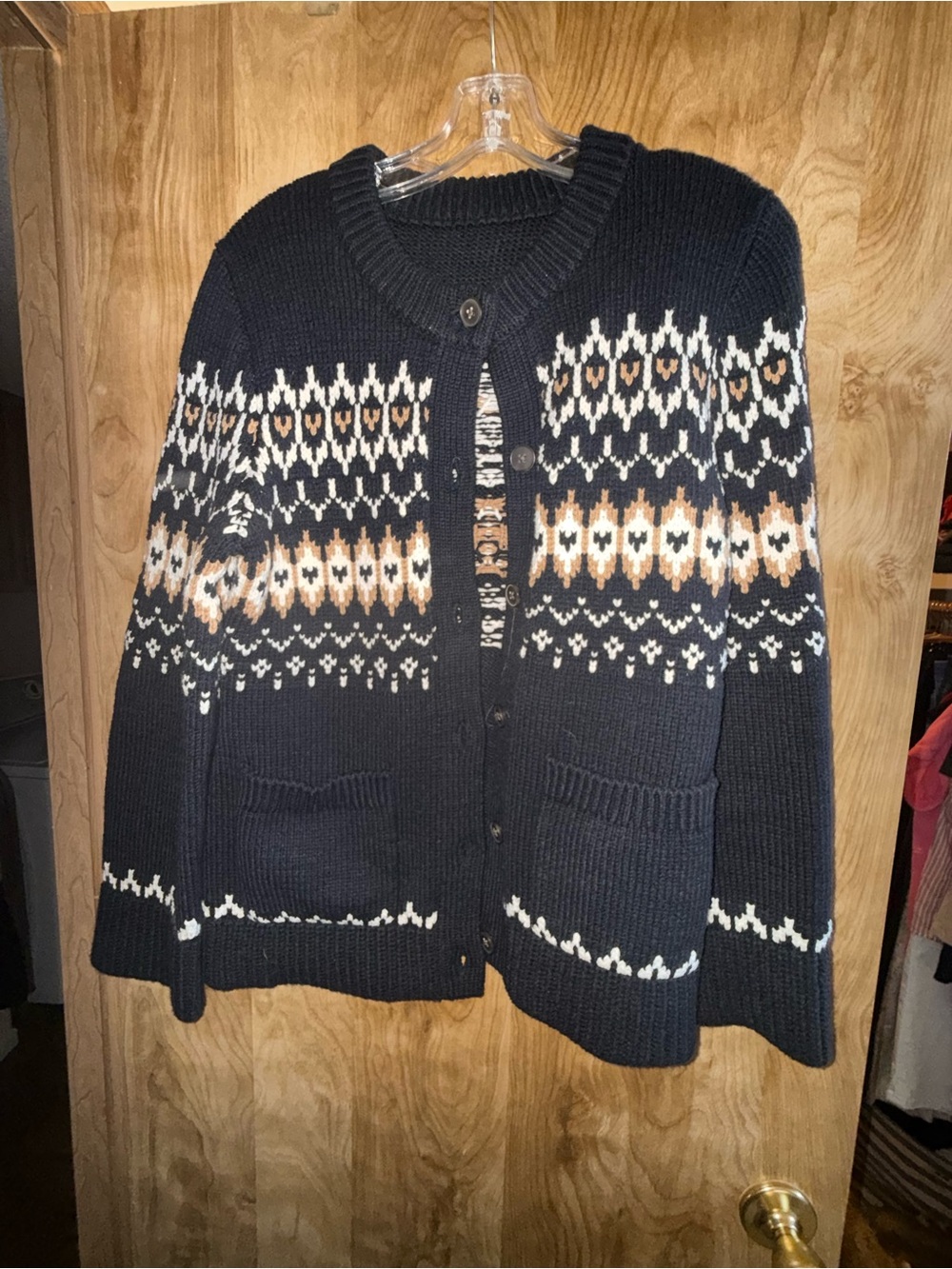 Women’s Fair Isle Knit Cardigan Sweater